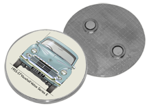 Vauxhall Velox Series E 1955-57 Round Fridge Magnet